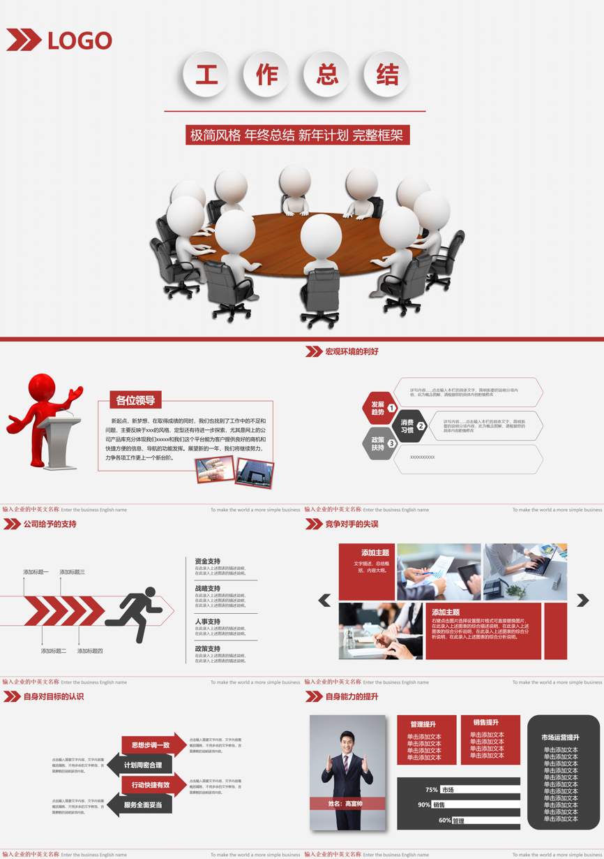 年终总结汇报 (277)年终总结PPT模板